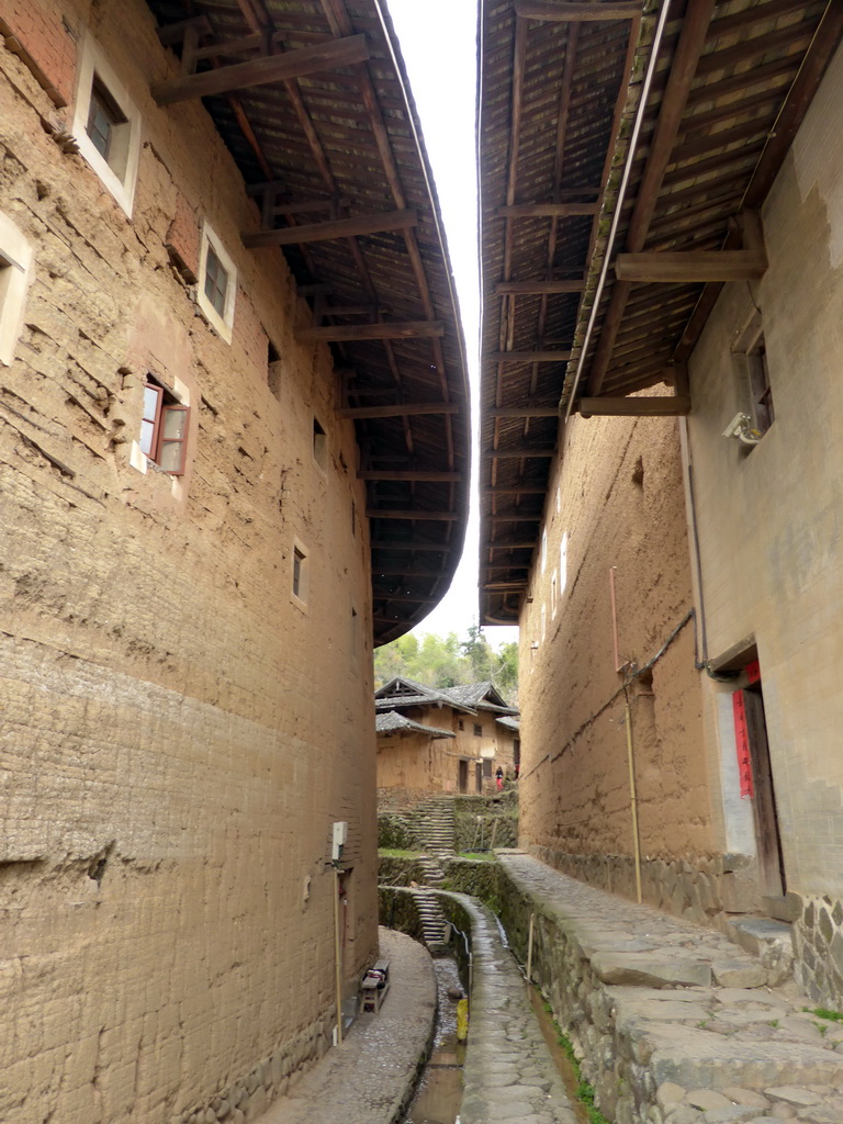 Area inbetween the Chengqi Lou building and the Shize Lou building of the Gaobei Tulou Cluster
