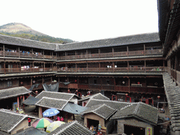 The Shize Lou building of the Gaobei Tulou Cluster, viewed from the third level