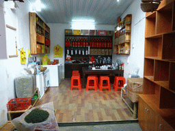 Tea shop at the second inner layer on the ground level of the Chengqi Lou building of the Gaobei Tulou Cluster