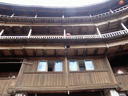 The outer layer with the upper three levels of the Chengqi Lou building of the Gaobei Tulou Cluster