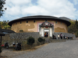 The Qiaofu Lou building of the Gaobei Tulou Cluster and its front gate
