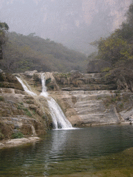 Waterfall at the Tanpu Gorge at the Mount Yuntaishan Global Geopark