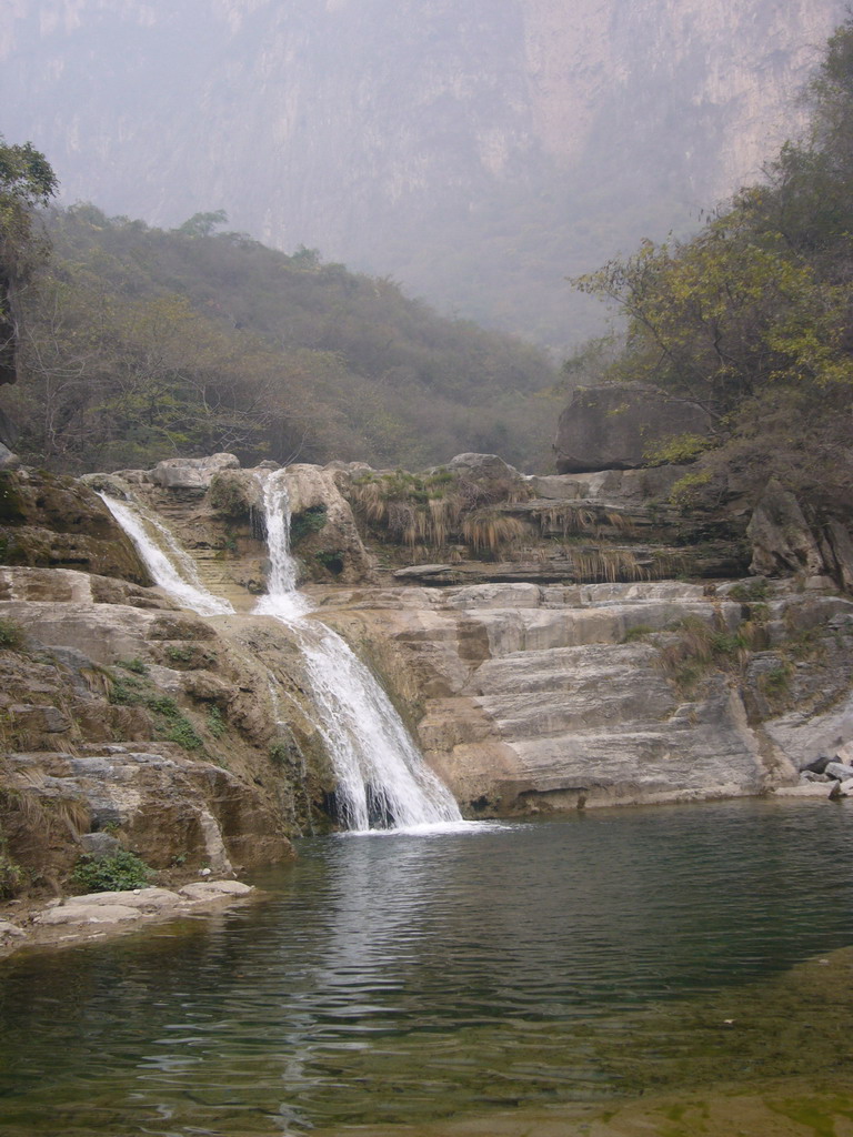 Waterfall at the Tanpu Gorge at the Mount Yuntaishan Global Geopark