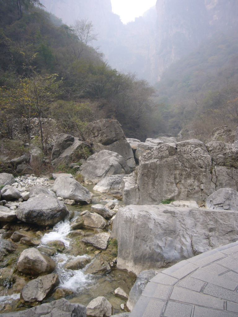 Waterfall at the Tanpu Gorge at the Mount Yuntaishan Global Geopark