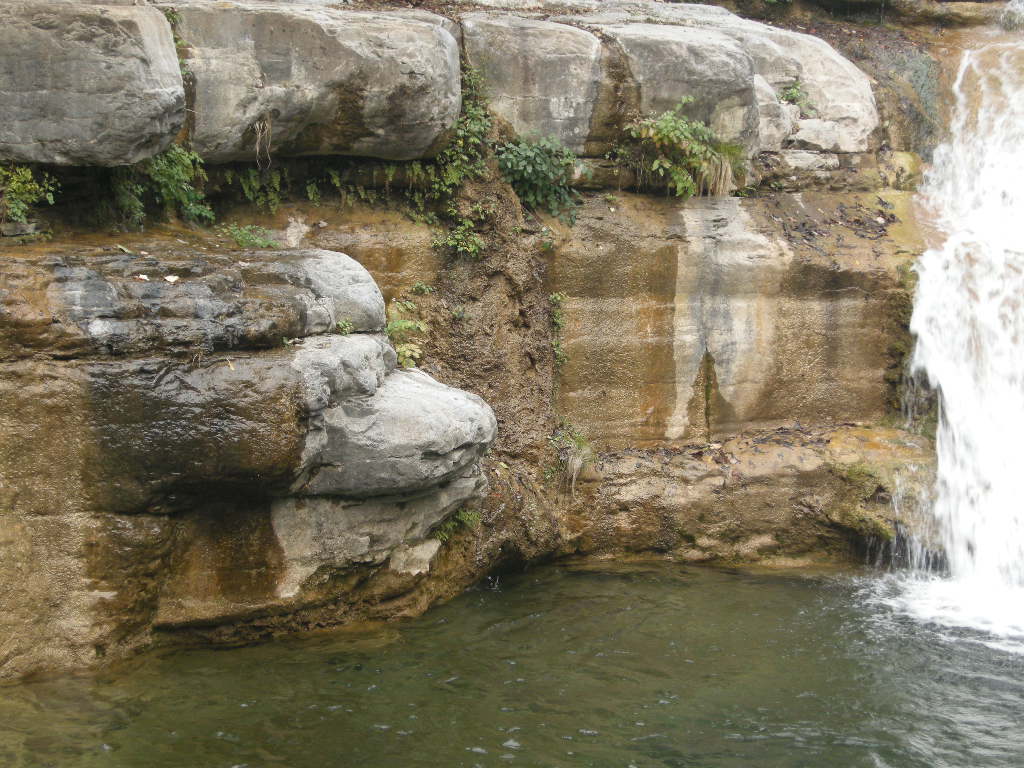 Waterfall at the Tanpu Gorge at the Mount Yuntaishan Global Geopark
