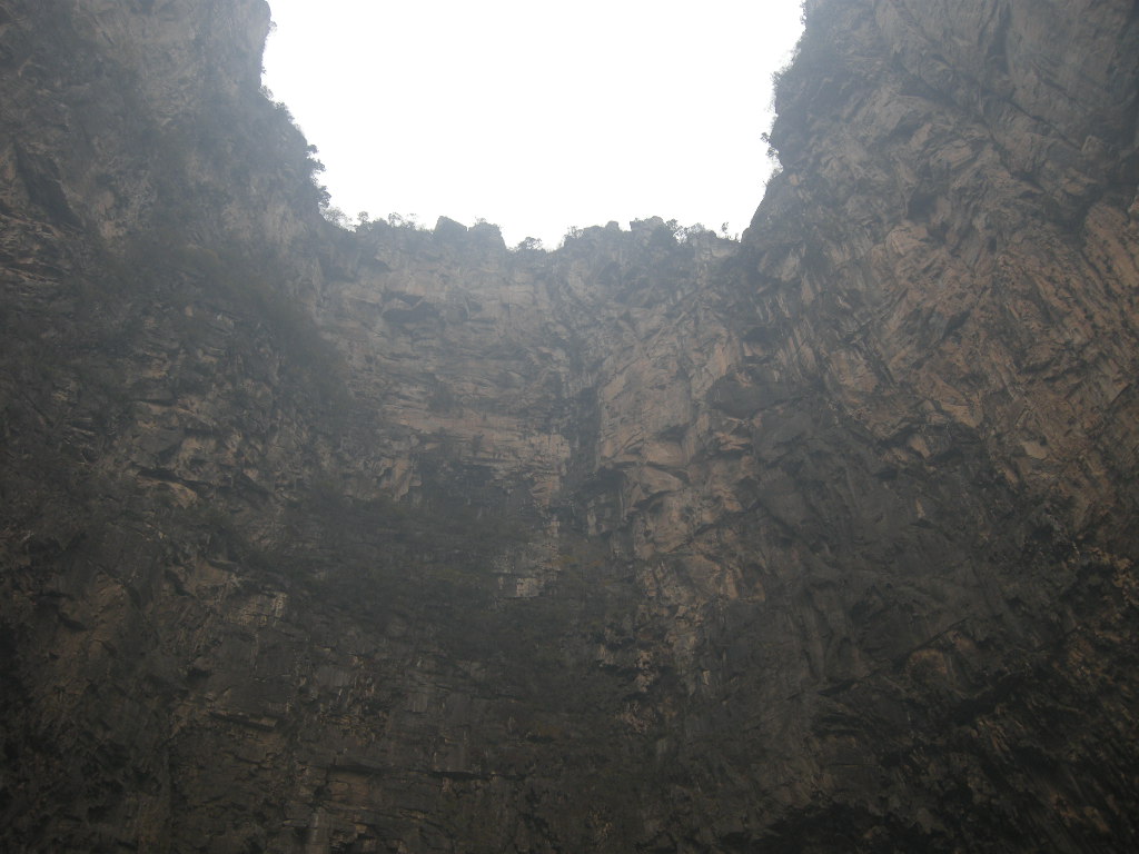 Rocks at the Longfeng Gorge at the Mount Yuntaishan Global Geopark