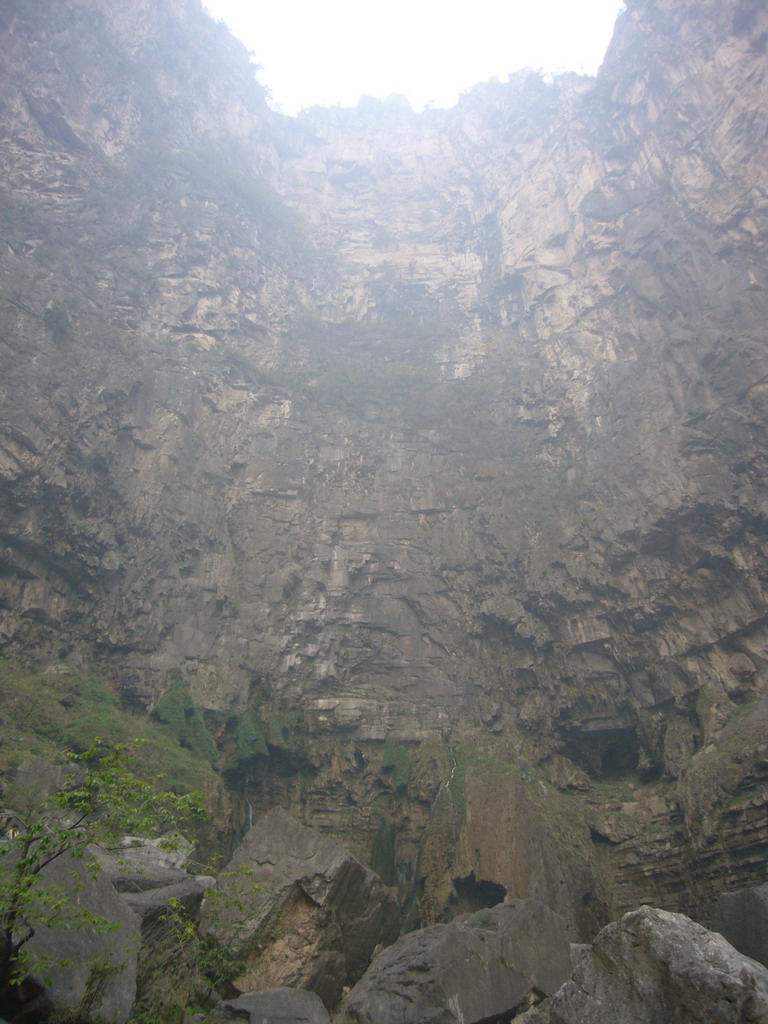 Rocks at the Longfeng Gorge at the Mount Yuntaishan Global Geopark