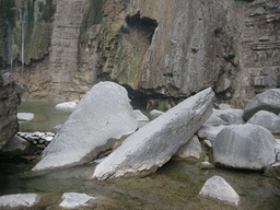 Rocks at the Longfeng Gorge at the Mount Yuntaishan Global Geopark