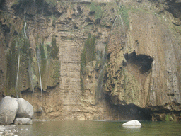 Waterfall at the Longfeng Gorge at the Mount Yuntaishan Global Geopark