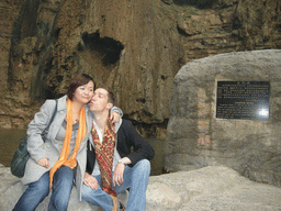 Tim and Miaomiao at the Longfeng Gorge at the Mount Yuntaishan Global Geopark