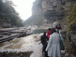 Miaomiao at the Tanpu Gorge at the Mount Yuntaishan Global Geopark