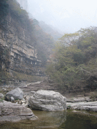 Rocks at the Tanpu Gorge at the Mount Yuntaishan Global Geopark