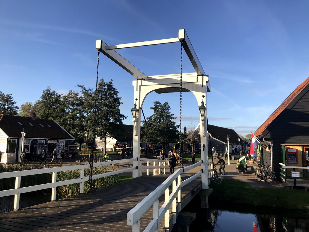 Bridge from the Schansend street to the Kraaienest street at the Zaanse Schans neighbourhood