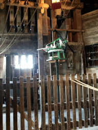 Model of a windmill at the ground floor of the De Kat windmill at the Zaanse Schans neighbourhood