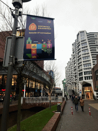 Sign for the entry of Sinterklaas in Zaandam, at the Gedempte Gracht street