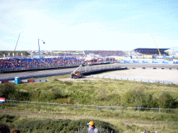 The main grandstand at Circuit Zandvoort, before the Main Race of the 2007-08 Dutch A1 Grand Prix of Nations