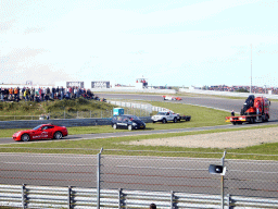 Safety car and A1 race car at Circuit Zandvoort, during the Main Race of the 2007-08 Dutch A1 Grand Prix of Nations