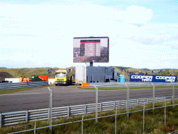Screen with the results of the Main Race of the 2007-08 Dutch A1 Grand Prix of Nations at Circuit Zandvoort