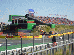 Formula 3 car of David Vidales at the Hans Ernst Chicane at Circuit Zandvoort, viewed from the Eastside Grandstand 3, during the Formula 3 Sprint Race
