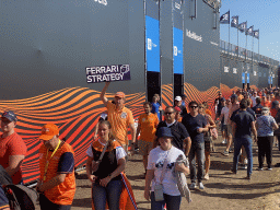 Fans in front of the Eastside Grandstand 3 at Circuit Zandvoort