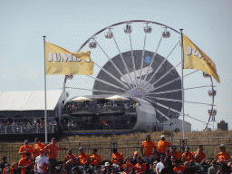 Grandstand at the main straight and the Ferris Wheel at Circuit Zandvoort, viewed from the Eastside Grandstand 3, during the Porsche Mobil 1 Supercup Qualification