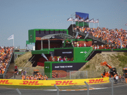 Entertainers on the Arena Stage at Circuit Zandvoort, viewed from the Eastside Grandstand 3, during the Formula 1 Pre-Qualification Show