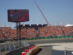 The Arena Grandstand 1 at Circuit Zandvoort, viewed from the Eastside Grandstand 3, during the Formula 1 Qualification Session 1