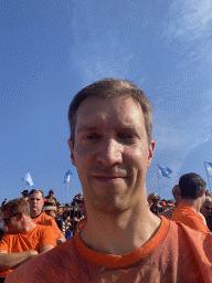 Tim at the the Eastside Grandstand 3 at Circuit Zandvoort, just before the Formula 2 Sprint Race