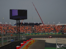 Formula 2 car of Richard Verschoor at the Hans Ernst Chicane at Circuit Zandvoort, viewed from the Eastside Grandstand 3, during the Formula 2 Feature Race