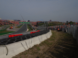 The straight between turns 12 and 13 at Circuit Zandvoort, during the Porsche Mobil 1 Supercup Race
