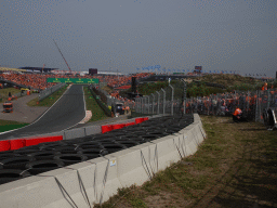 The straight between turns 12 and 13 at Circuit Zandvoort, during the Porsche Mobil 1 Supercup Race