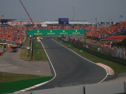 The straight between turns 12 and 13 at Circuit Zandvoort, during the Porsche Mobil 1 Supercup Race