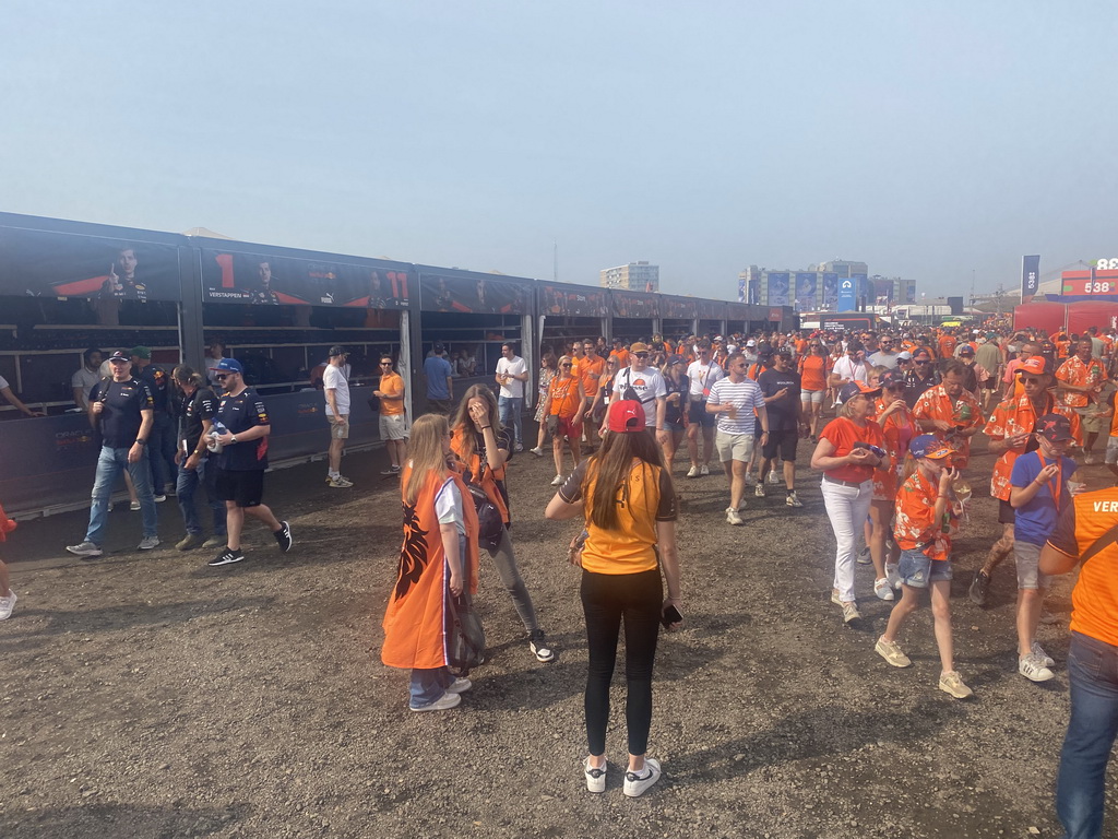 Fans at the F1 Fanzone at Circuit Zandvoort, during the Porsche Mobil 1 Supercup Race