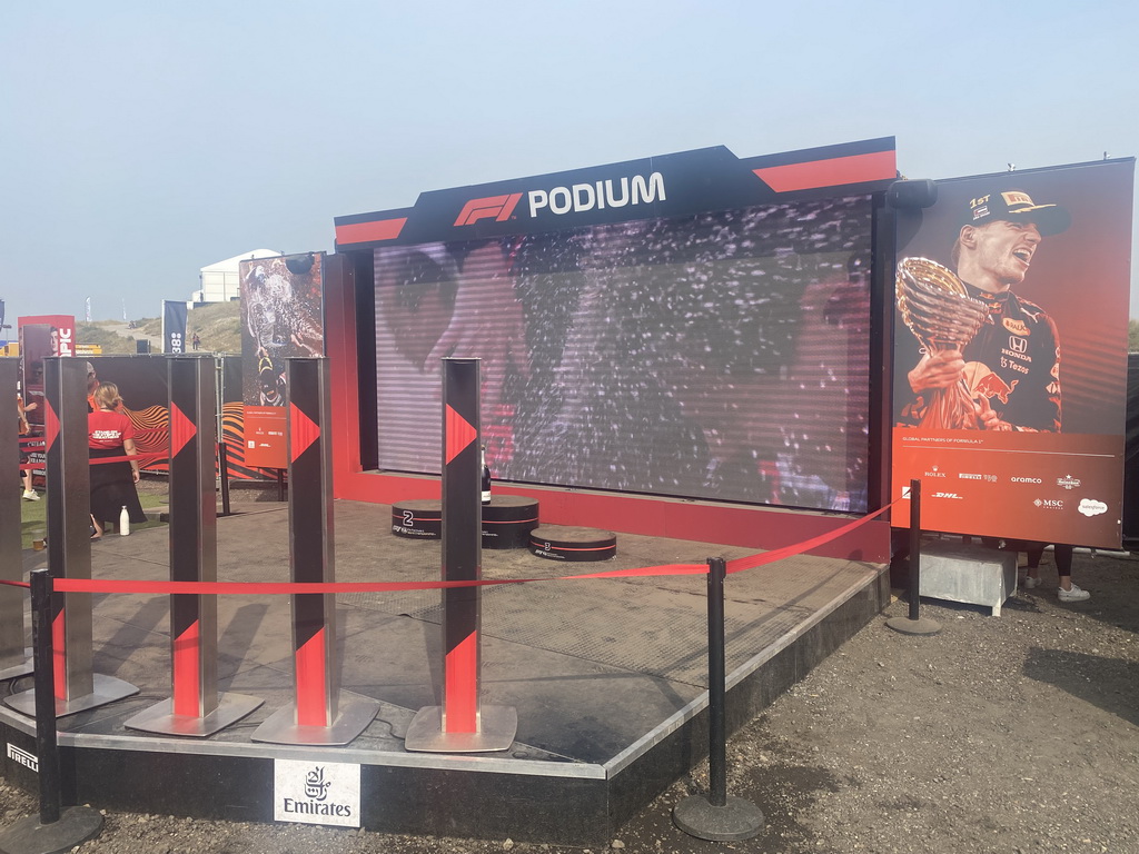 F1 Podium at the F1 Fanzone at Circuit Zandvoort, during the Porsche Mobil 1 Supercup Race