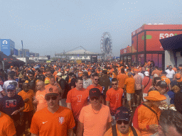 Fans and the Ferris Wheel at the F1 Fanzone at Circuit Zandvoort, during the Porsche Mobil 1 Supercup Race