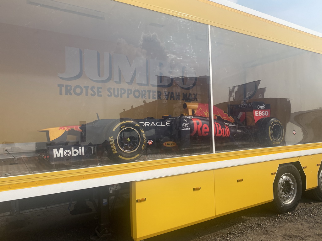 Red Bull Racing Formula 1 car at the F1 Fanzone at Circuit Zandvoort, during the Porsche Mobil 1 Supercup Race