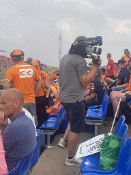 Cameraman at the Eastside Grandstand 3 at Circuit Zandvoort