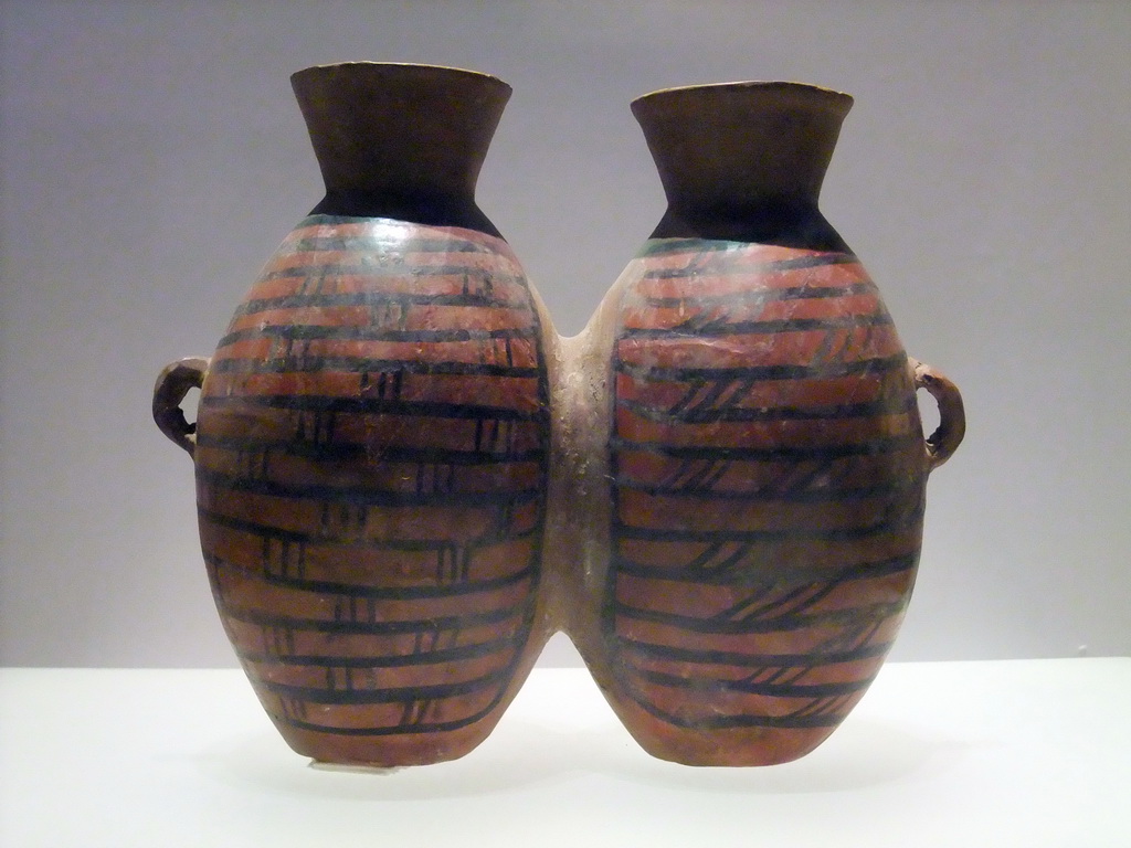 Twin pottery jar at the Henan Provincial Museum