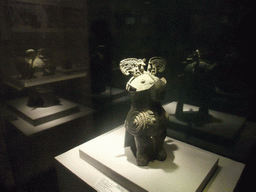 Bronze owl-shaped Zun with incriptions of Fuhao, wine vessel, at the Henan Provincial Museum