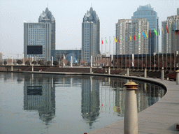 Novotel buildings at Ruyihu Lake at the Zhengdong New Area