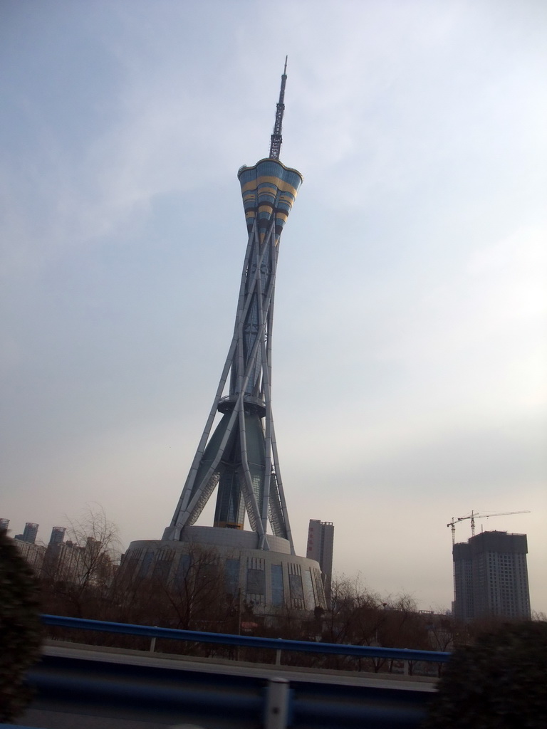 The Henan Province TV Tower, viewed from a car