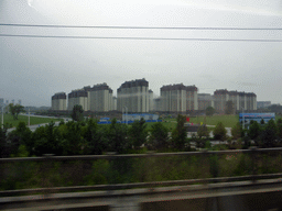 Apartment buildings between Anyang and Hebi, viewed from the high speed train from Beijing
