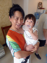 Max with Miaomiao`s aunt at Miaomiao`s grandparents` home at the Nanyangxincun Residential District