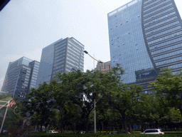 Buildings at Jinshui East Road, viewed from the car