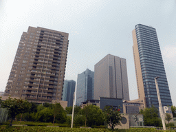 Skyscrapers at Jicheng Road, viewed from the car