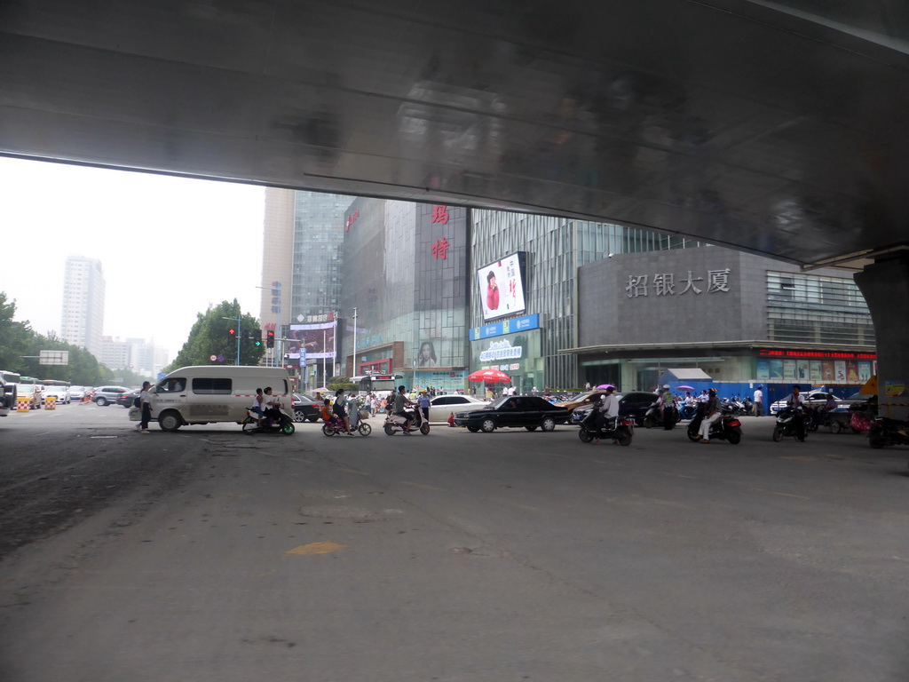 Buildings at Nongye Road, viewed from the car