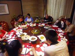 Miaomiao, Max and Miaomiao`s family at our lunch table at the Henan Huayun Hotel