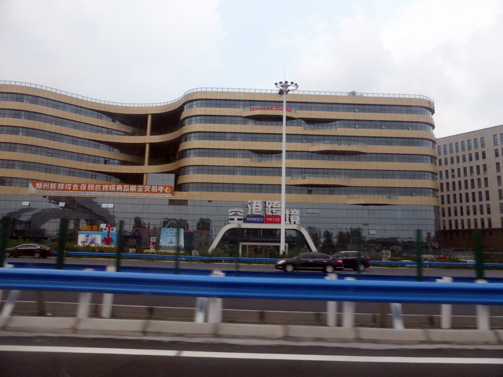 Buildings along the G4 highway, viewed from the car