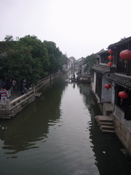 Canal with boats at the Zhouzhuang Water Town