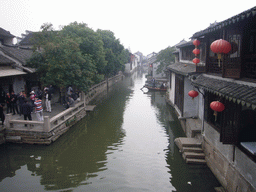 Canal with boats at the Zhouzhuang Water Town